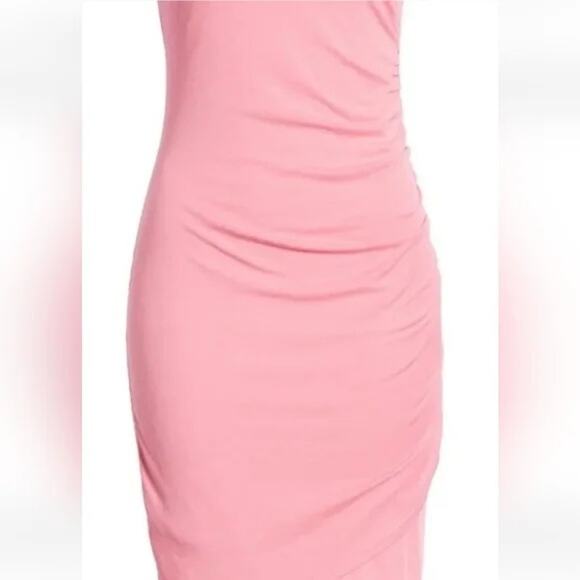 LEITH Dress NWT $56 Sleeveless Ruched Pink Dress Size XL - Picture 4 of 9